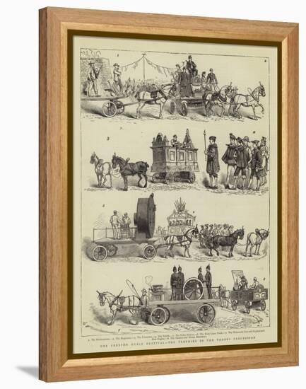 The Preston Guild Festival, the Trophies in the Trades Procession-Charles Edwin Fripp-Framed Premier Image Canvas