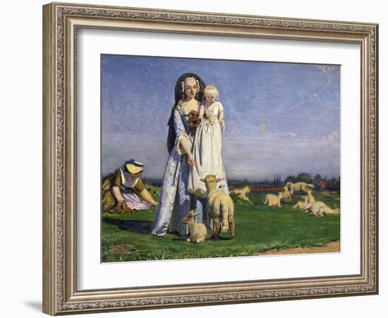 The Pretty Baa-Lambs, 1852-Ford Madox Brown-Framed Giclee Print