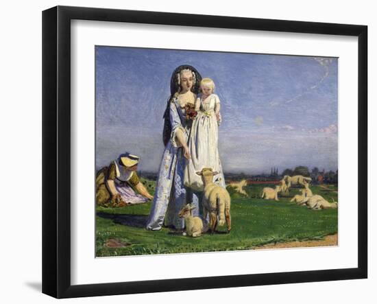 The Pretty Baa-Lambs, 1852-Ford Madox Brown-Framed Giclee Print