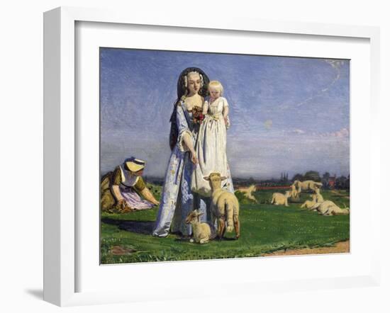 The Pretty Baa-Lambs, 1852-Ford Madox Brown-Framed Giclee Print