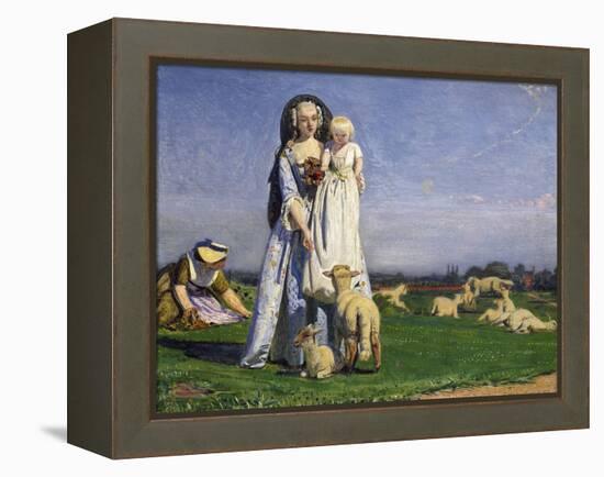 The Pretty Baa-Lambs, 1852-Ford Madox Brown-Framed Premier Image Canvas