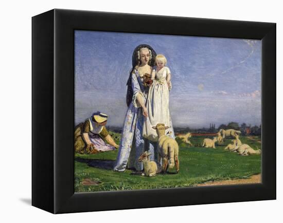The Pretty Baa-Lambs, 1852-Ford Madox Brown-Framed Premier Image Canvas