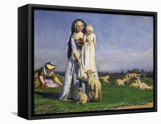 The Pretty Baa-Lambs, 1852-Ford Madox Brown-Framed Premier Image Canvas