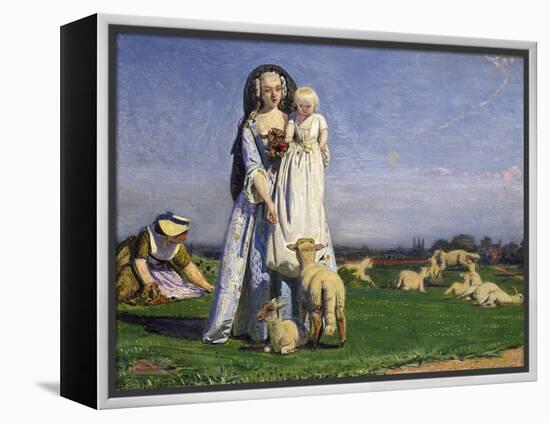 The Pretty Baa-Lambs, 1852-Ford Madox Brown-Framed Premier Image Canvas