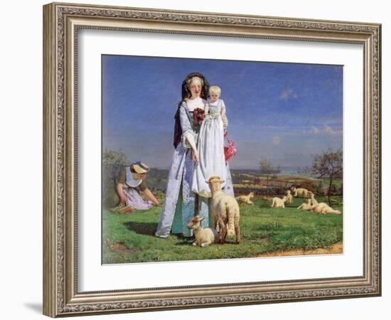 The Pretty Baa-Lambs, 1859-Ford Madox Brown-Framed Giclee Print