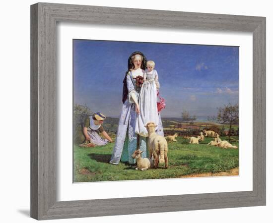 The Pretty Baa-Lambs, 1859-Ford Madox Brown-Framed Giclee Print