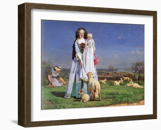 The Pretty Baa-Lambs, 1859-Ford Madox Brown-Framed Giclee Print