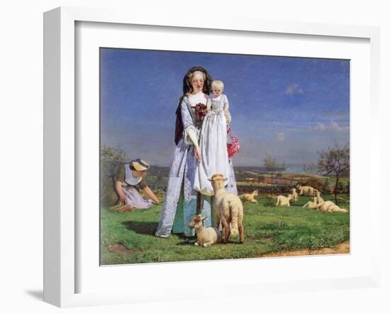 The Pretty Baa-Lambs, 1859-Ford Madox Brown-Framed Giclee Print