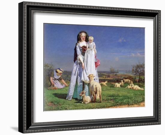 The Pretty Baa-Lambs, 1859-Ford Madox Brown-Framed Giclee Print