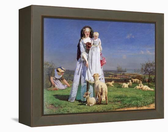 The Pretty Baa-Lambs, 1859-Ford Madox Brown-Framed Premier Image Canvas