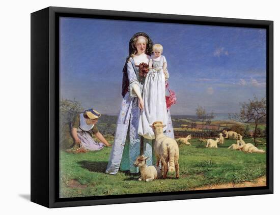The Pretty Baa-Lambs, 1859-Ford Madox Brown-Framed Premier Image Canvas