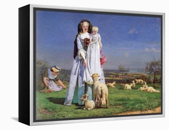 The Pretty Baa-Lambs, 1859-Ford Madox Brown-Framed Premier Image Canvas