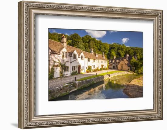 The pretty Cotswolds village of Castle Combe, north Wiltshire, England, United Kingdom, Europe-Julian Elliott-Framed Photographic Print