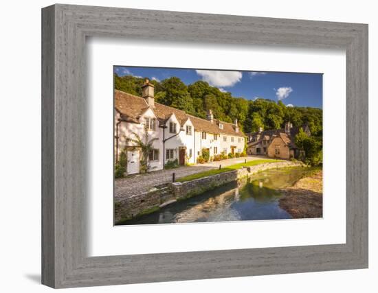 The pretty Cotswolds village of Castle Combe, north Wiltshire, England, United Kingdom, Europe-Julian Elliott-Framed Photographic Print