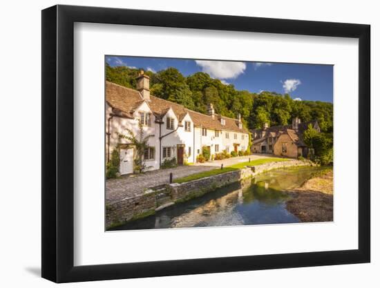 The pretty Cotswolds village of Castle Combe, north Wiltshire, England, United Kingdom, Europe-Julian Elliott-Framed Photographic Print