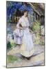 The Pretty Milkmaid-David Woodlock-Mounted Giclee Print