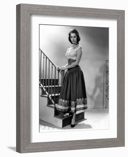 The Pride and the Passion, Sophia Loren, 1957-null-Framed Photo