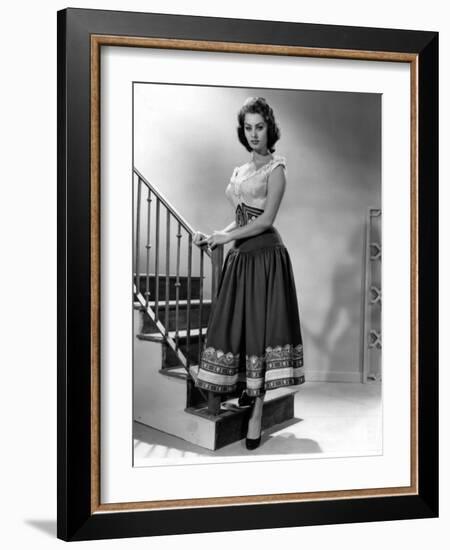 The Pride and the Passion, Sophia Loren, 1957-null-Framed Photo