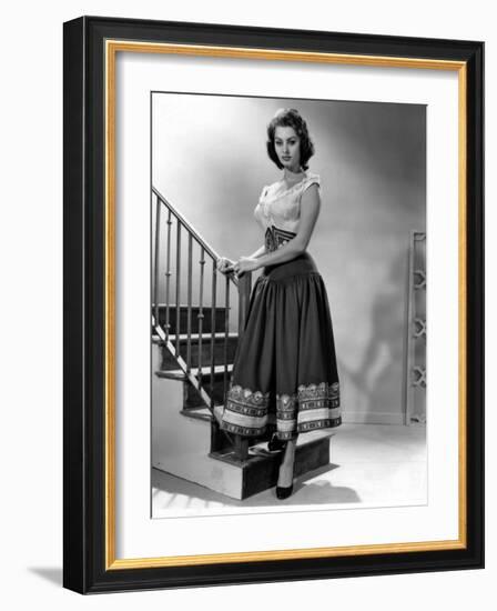 The Pride and the Passion, Sophia Loren, 1957-null-Framed Photo