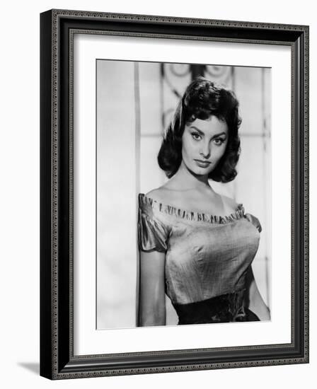 The Pride and the Passion, Sophia Loren, 1957-null-Framed Photo