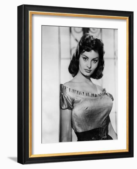 The Pride and the Passion, Sophia Loren, 1957-null-Framed Photo