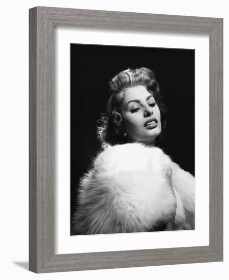 The Pride and the Passion, Sophia Loren, 1957-null-Framed Photo