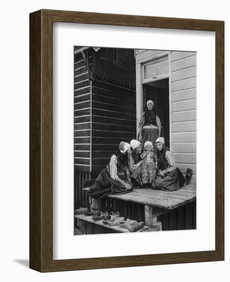 The Pride of the Family, Marken, Netherlands, C1934-null-Framed Giclee Print