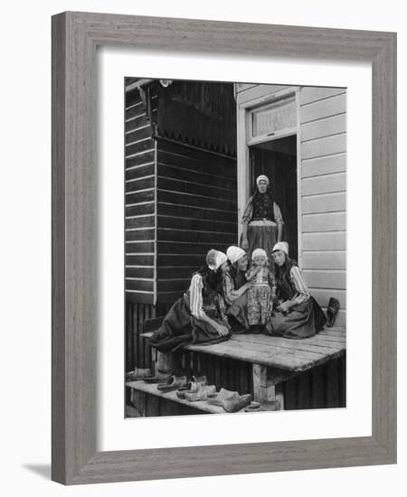 The Pride of the Family, Marken, Netherlands, C1934-null-Framed Giclee Print