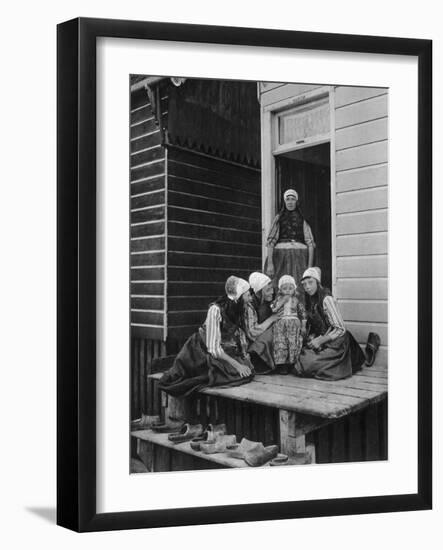The Pride of the Family, Marken, Netherlands, C1934-null-Framed Giclee Print