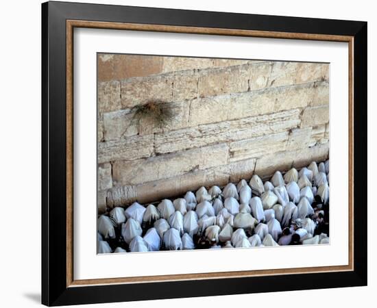 The Priestly Blessing Ceremony By the Western Wall at Succot, Old City, Jerusalem, Israel-null-Framed Photographic Print