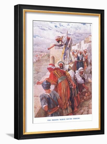 The Priests March around Jericho-Arthur A. Dixon-Framed Giclee Print