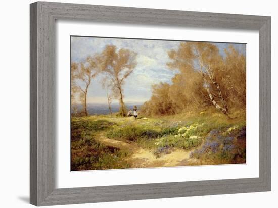 The Primrose Gatherers-John Clayton Adams-Framed Giclee Print