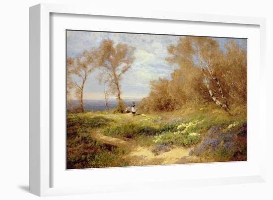 The Primrose Gatherers-John Clayton Adams-Framed Giclee Print