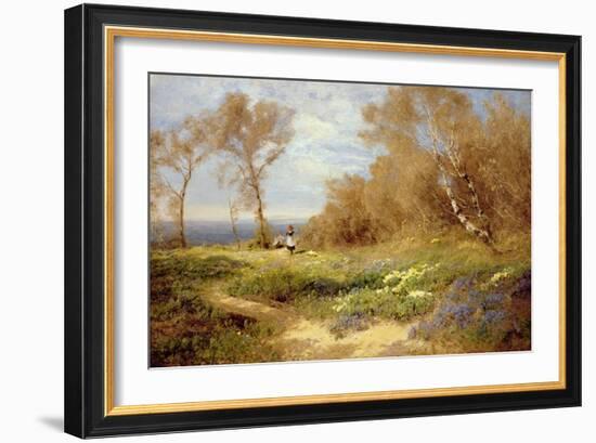 The Primrose Gatherers-John Clayton Adams-Framed Giclee Print