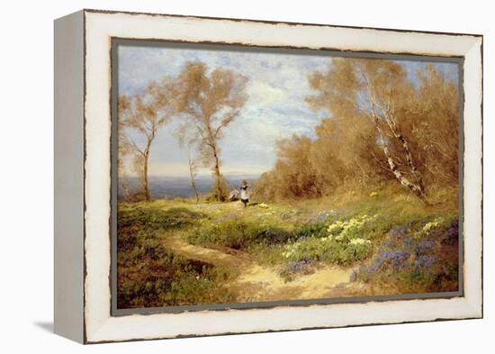 The Primrose Gatherers-John Clayton Adams-Framed Premier Image Canvas