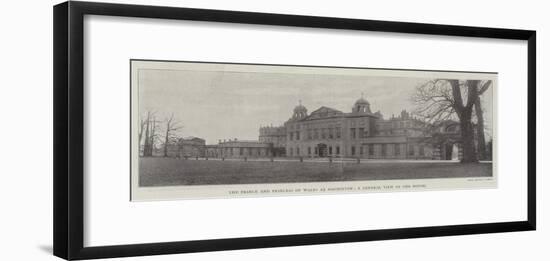 The Prince and Princess of Wales at Badminton, a General View of the House-null-Framed Giclee Print