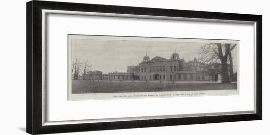 The Prince and Princess of Wales at Badminton, a General View of the House-null-Framed Giclee Print