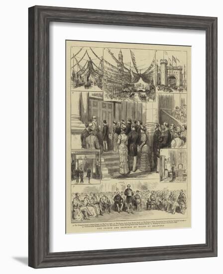 The Prince and Princess of Wales at Bradford-null-Framed Giclee Print