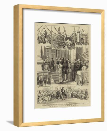 The Prince and Princess of Wales at Bradford-null-Framed Giclee Print