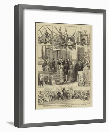 The Prince and Princess of Wales at Bradford-null-Framed Giclee Print