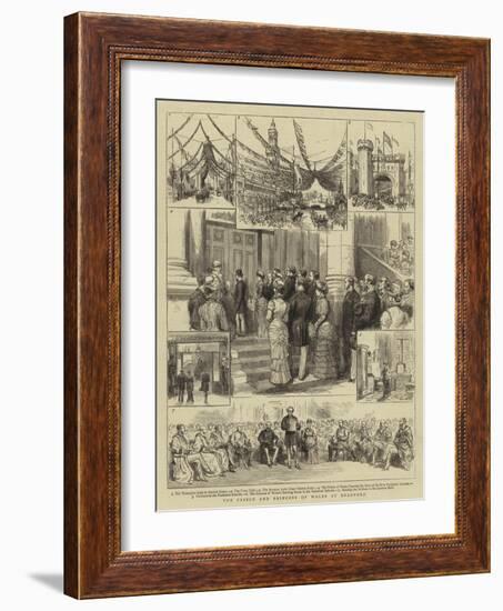 The Prince and Princess of Wales at Bradford-null-Framed Giclee Print