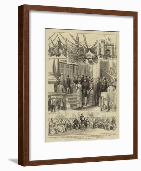 The Prince and Princess of Wales at Bradford-null-Framed Giclee Print