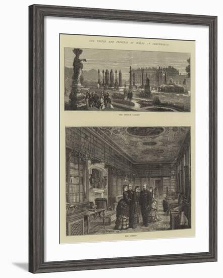 The Prince and Princess of Wales at Chatsworth-null-Framed Giclee Print