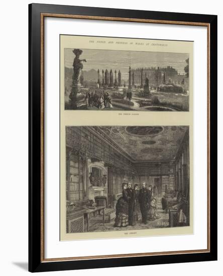 The Prince and Princess of Wales at Chatsworth-null-Framed Giclee Print