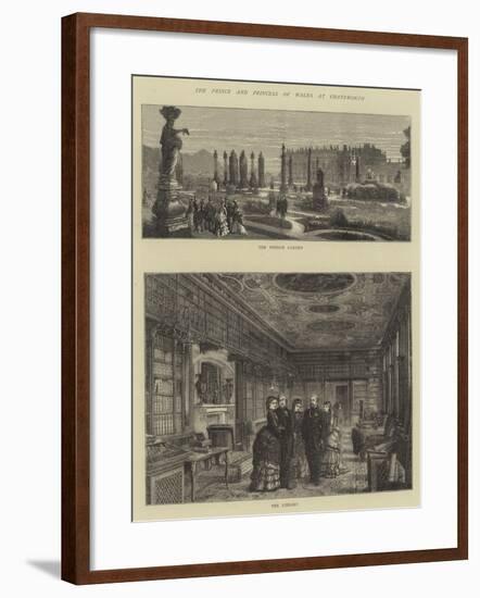 The Prince and Princess of Wales at Chatsworth-null-Framed Giclee Print