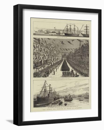 The Prince and Princess of Wales at Liverpool-Charles William Wyllie-Framed Giclee Print