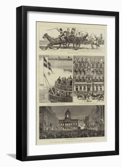 The Prince and Princess of Wales at Liverpool-null-Framed Giclee Print