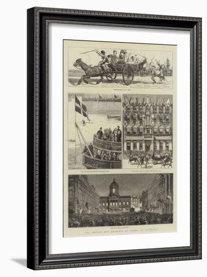 The Prince and Princess of Wales at Liverpool-null-Framed Giclee Print