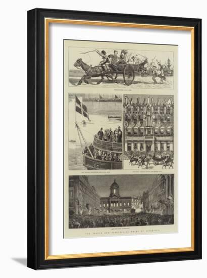 The Prince and Princess of Wales at Liverpool-null-Framed Giclee Print