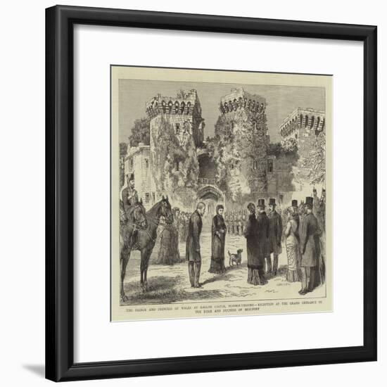 The Prince and Princess of Wales at Raglan Castle-null-Framed Giclee Print